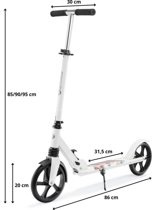 Trotinete de 2 rodas hypermotion city swift para crianças, adolescentes e adultos - Kiabi