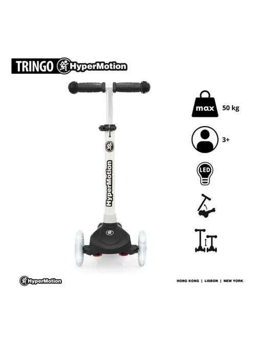 Trotinete de 3 rodas equilibrada – rodas led luminosas e guiador ajustável - Kiabi