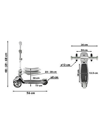 Trotinete evolutiva 3 em 1 hypermotion – veículo de passeio e trotinete