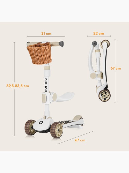 Trotinete Evolutiva LIONELO Franky - Bicicleta sem Pedais - Rodas com Luz - Até 50 kg - Kiabi