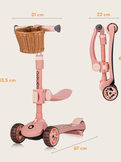 Trotinete Evolutiva LIONELO Franky - Bicicleta sem Pedais - Rodas com Luz - Até 50 kg - Kiabi