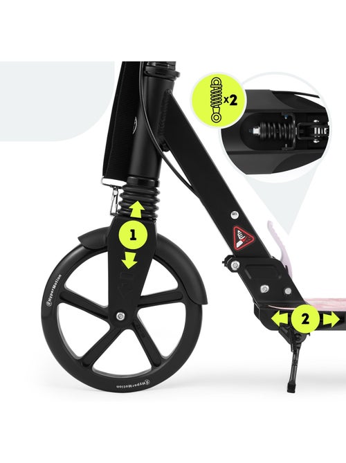 Trotinete hypermotion skyline em alumínio com suspensão e rodas de 20 cm - Kiabi
