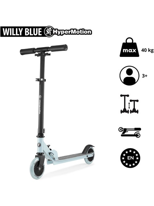 Trotinete infantil de 2 rodas willy, dobrável, com rodas de 125 mm e abec-7 - Kiabi