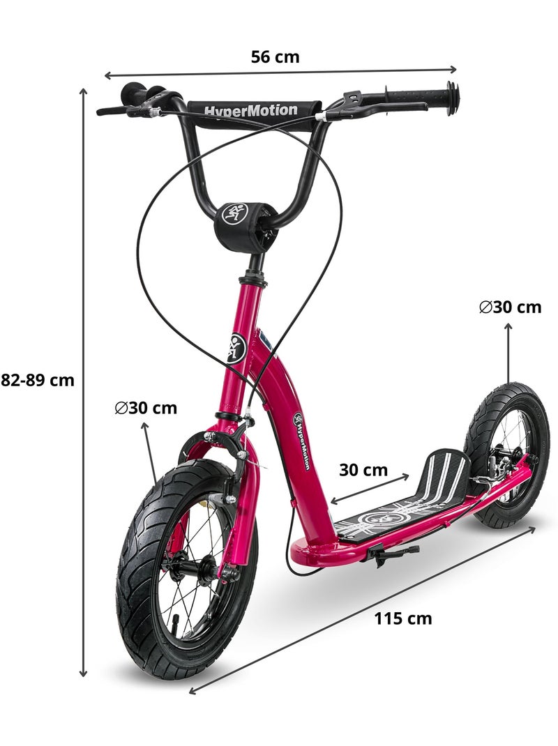 Trotinete infantil hypermotion ruby 12.2 com rodas de 12 polegadas Vermelho - Kiabi