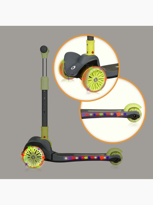 Trotinete infantil LIONELO Timmy - 3 rodas - Iluminação LED - Altura ajustável - Kiabi