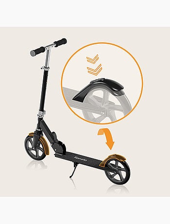 Trotinete para crianças e adultos LIONELO Luca –Até 100 kg– Dobragem compacta – Suporte para garrafa