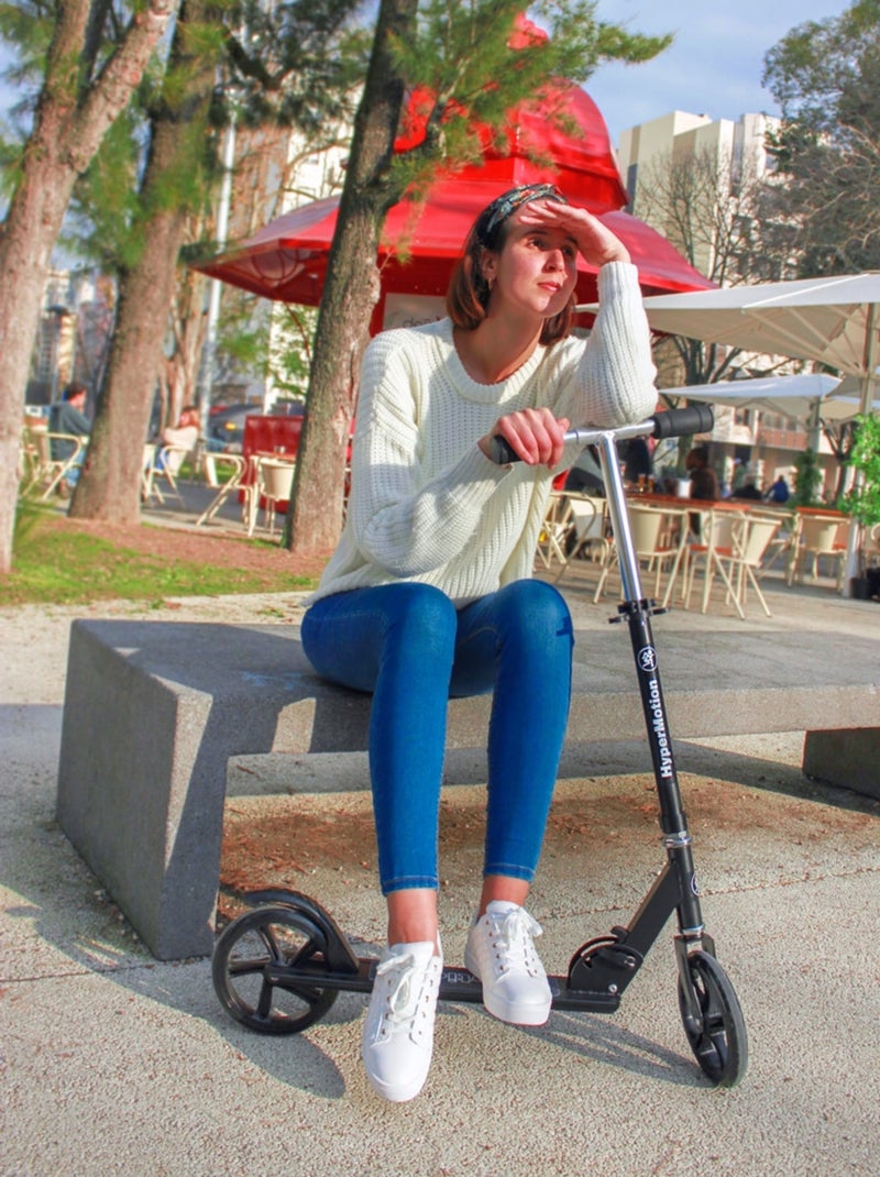 Trotinete rockster dobrável com rodas de 200 mm para crianças, adolescentes e adultos N/D - Kiabi
