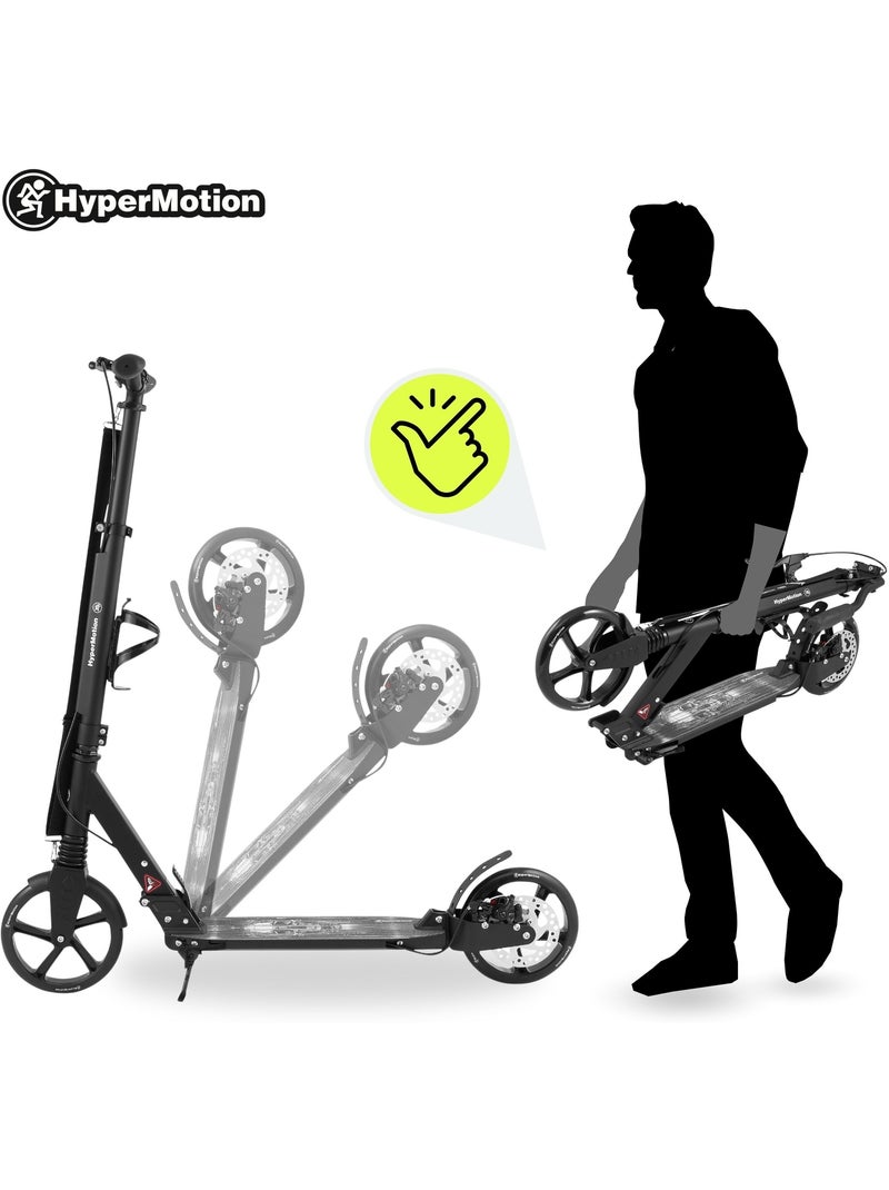 Trotinete skyline black hypermotion em alumínio com suspensão dupla e travão de disco N/D - Kiabi