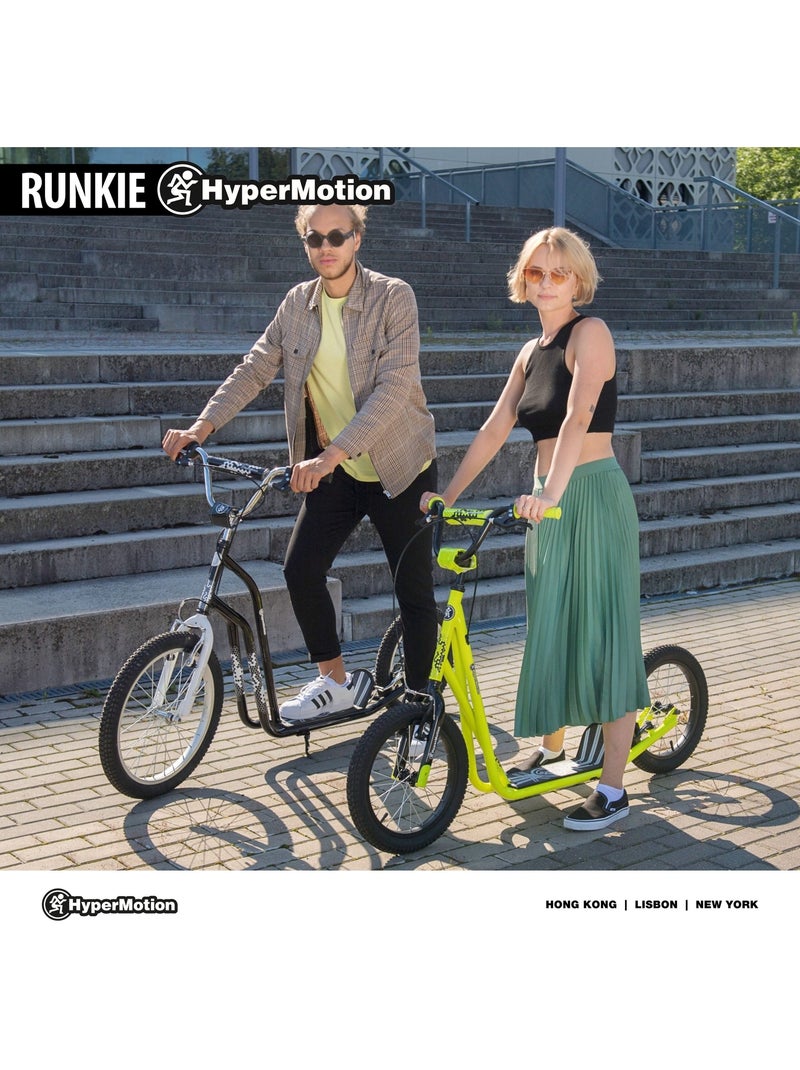 Trotinete urbana 2 rodas hypermotion runkie com rodas pneumáticas de 16" Amarelo - Kiabi