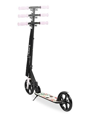 Trotinete urbana vibe black hypermotion com rodas de 200 mm e carga até 100 kg