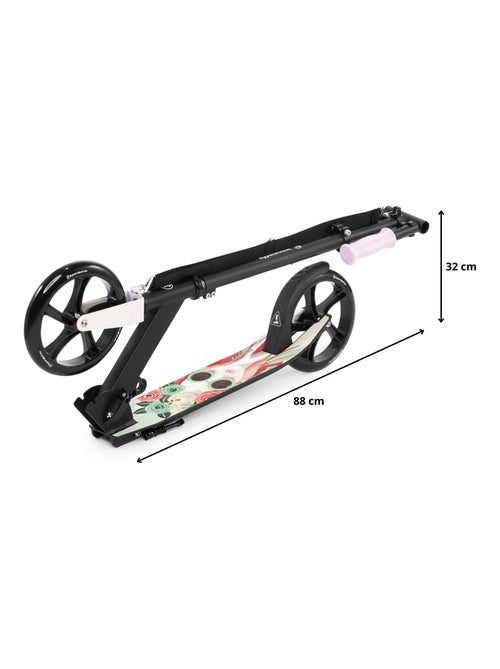 Trotinete urbana vibe black hypermotion com rodas de 200 mm e carga até 100 kg - Kiabi