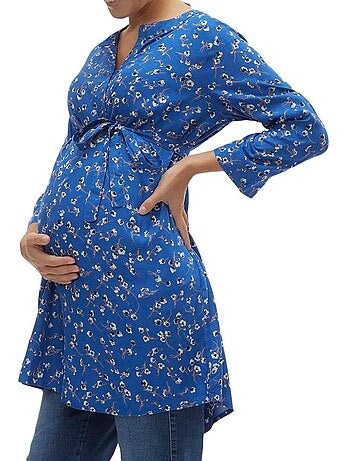 Túnica Azul para Mulher Mamalicious Levie