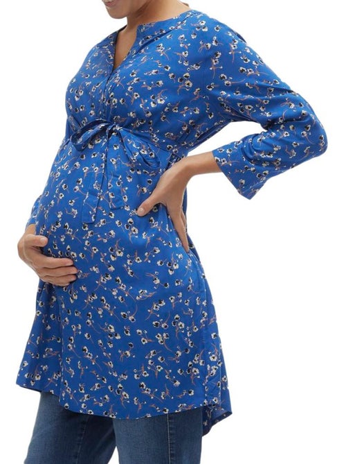 Túnica Azul para Mulher Mamalicious Levie - Kiabi Túnica Azul para Mulher Mamalicious Levie - Kiabi
