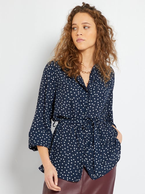 Túnica comprida estampada - Kiabi