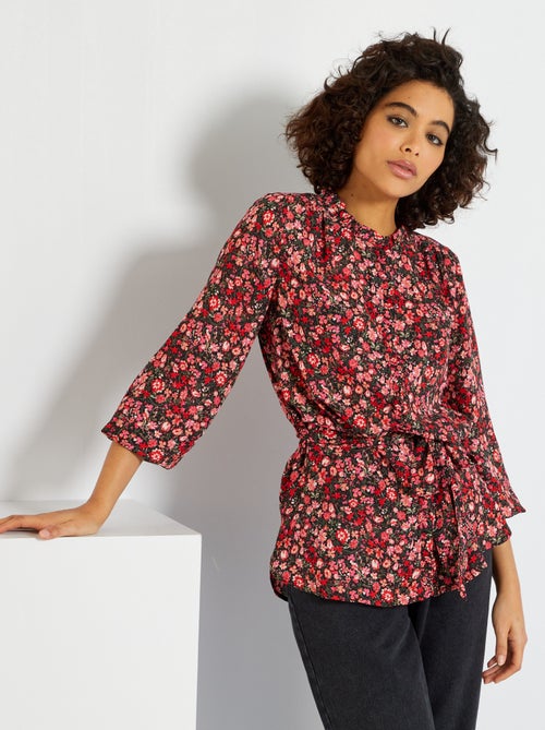 Túnica comprida estampada - Kiabi
