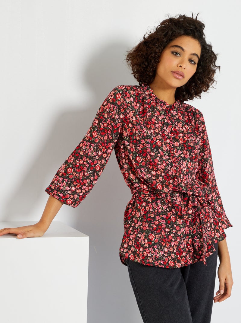 Túnica comprida estampada ROSA - Kiabi