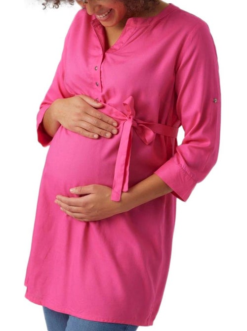 Túnica rosa de maternidade mamalicious mercy para mulher - Kiabi Túnica rosa de maternidade mamalicious mercy para mulher - Kiabi