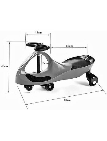 Twistcar – carro infantil sem motor com propulsão pelo volante até 120 kg