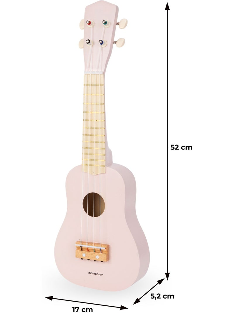 Ukulele madeira infantil guitarra 4 cordas 52cm brinquedo musical mamabrum N/D - Kiabi