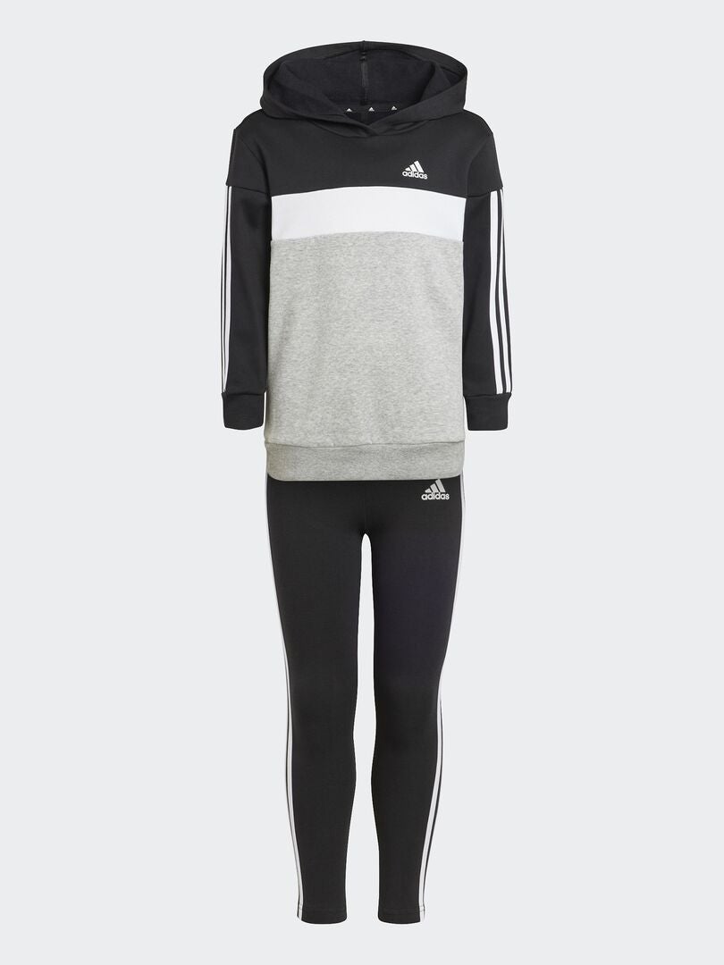 Conjunto adidas hot sale cinza