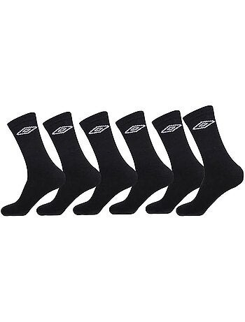 Umbro Meias de Ténis Pretas para Homem - Pack 6 Pares