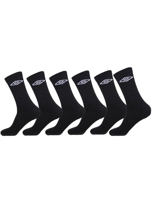 Umbro Meias de Ténis Pretas para Homem - Pack 6 Pares - Kiabi Umbro Meias de Ténis Pretas para Homem - Pack 6 Pares - Kiabi