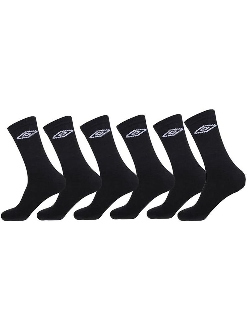 Umbro Meias de Ténis Pretas para Homem - Pack 6 Pares Preto - Kiabi