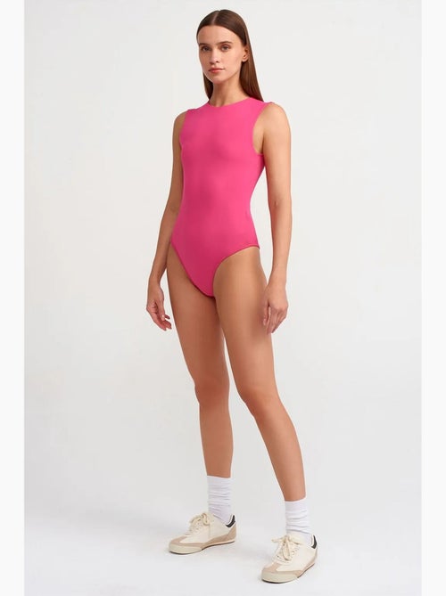 Unitard sem costuras sem mangas de corte slim dilvin - Kiabi