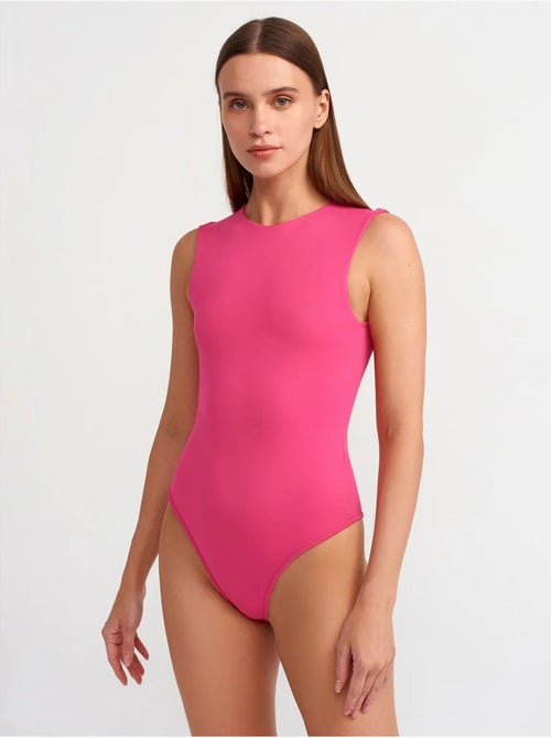 Unitard sem costuras sem mangas de corte slim dilvin - Kiabi