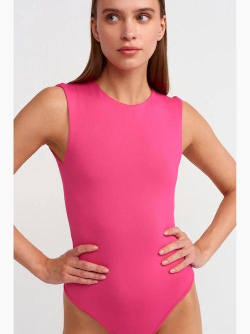 Unitard sem costuras sem mangas de corte slim dilvin - Kiabi