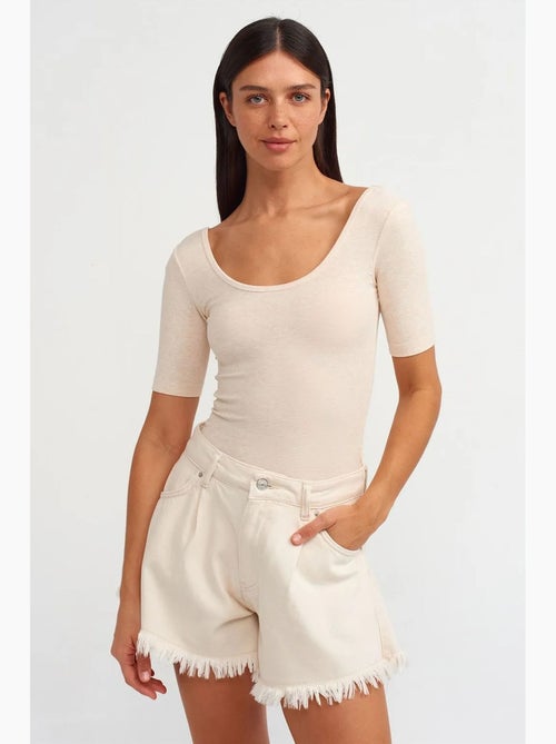 Unitard slim fit em mistura de algodão dilvin - Kiabi