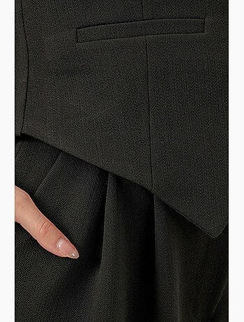 V-neck buttoned cotton-polyester vest bdart