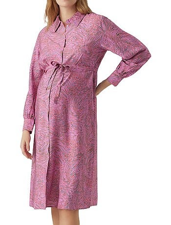 Vero Moda Anea Robe de Gravidez Rosa para Mulher