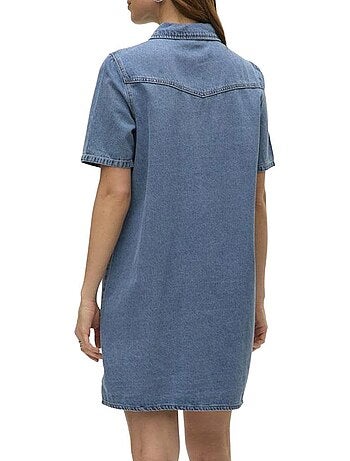 Vero moda austin - robe de ganga azul para mulher