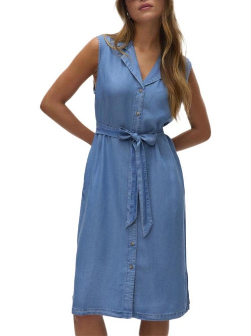 Vero Moda Bree - Robe de Ganga Azul para Mulher - Kiabi Vero Moda Bree - Robe de Ganga Azul para Mulher - Kiabi