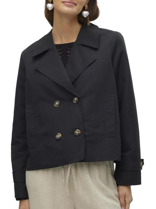 Vero moda chloé: casaco preto feminino elegante - Kiabi Vero moda chloé: casaco preto feminino elegante - Kiabi