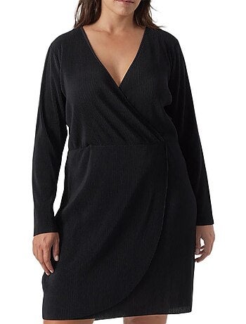 Vero Moda Curve Clica Robe Preta para Mulher