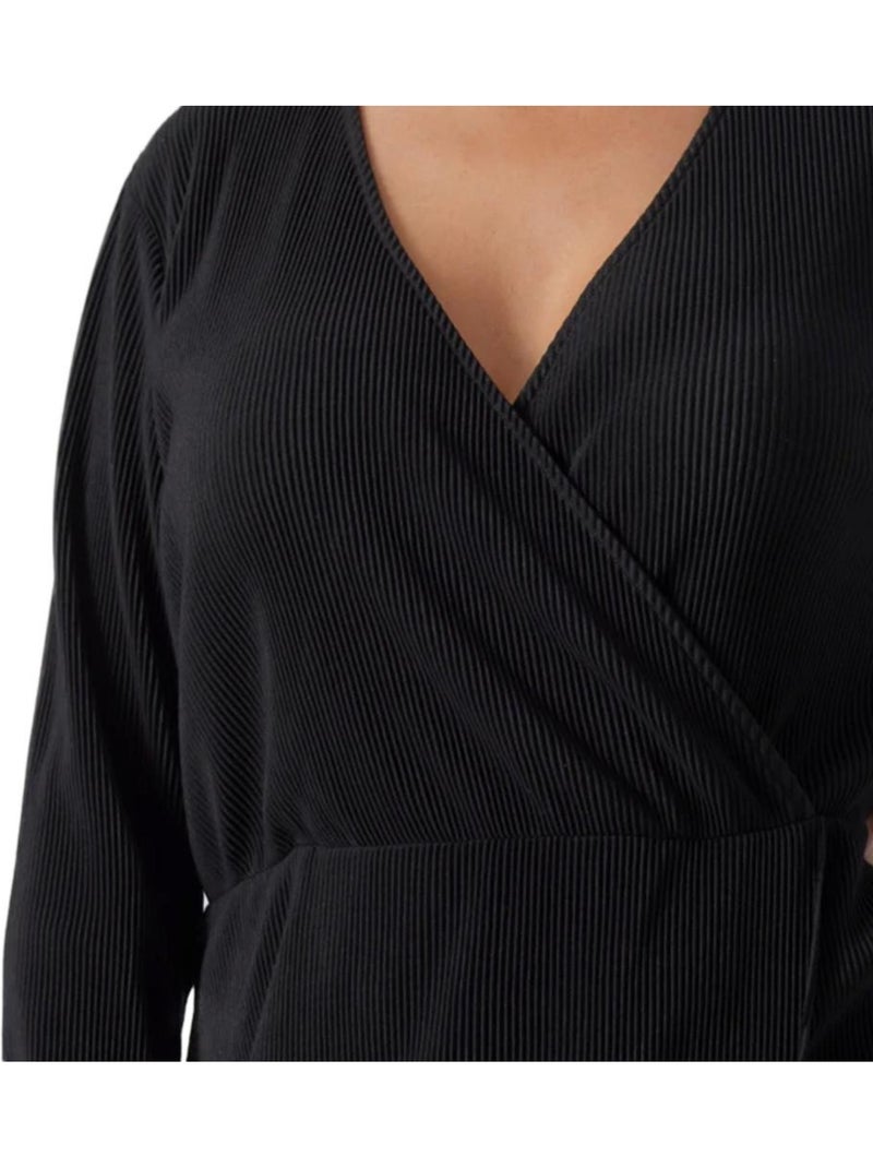 Vero Moda Curve Clica Robe Preta para Mulher Preto - Kiabi