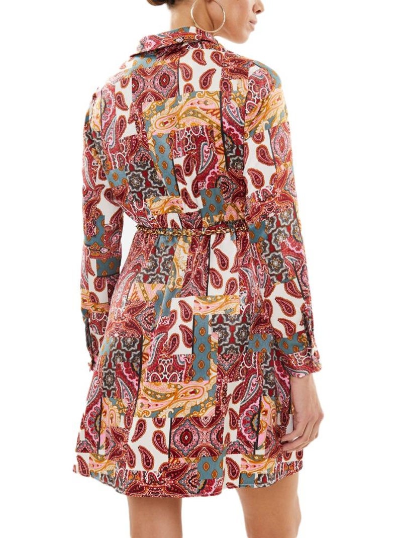 Vero Moda Dita - Robe Vermelha com Padrões para Mulher Vermelho - Kiabi