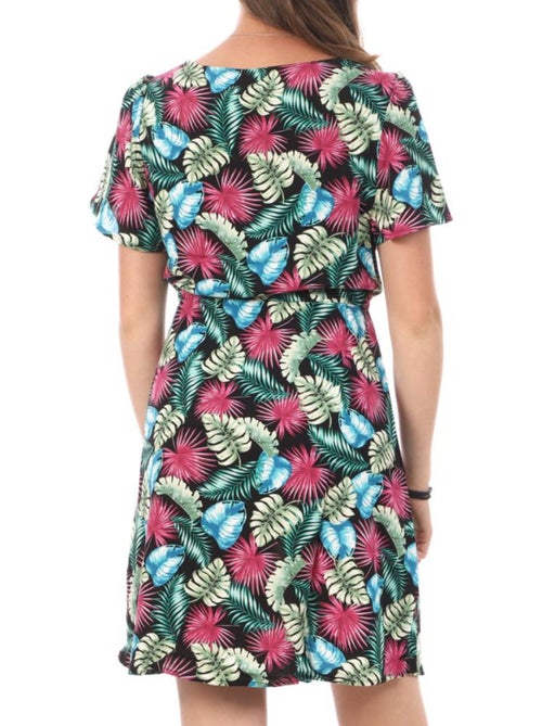 Vero Moda Easy 10286751 - Robe Preta de Flores para Mulher - Kiabi Vero Moda Easy 10286751 - Robe Preta de Flores para Mulher - Kiabi