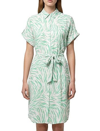 Vero Moda Easy Joy Robe Verde/Bege para Mulher 10302043