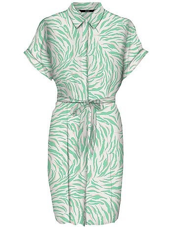 Vero Moda Easy Joy Robe Verde/Bege para Mulher 10302043