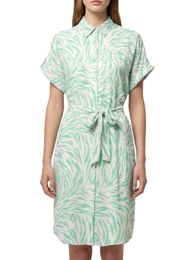 Vero Moda Easy Joy Robe Verde/Bege para Mulher 10302043 Verde - Kiabi