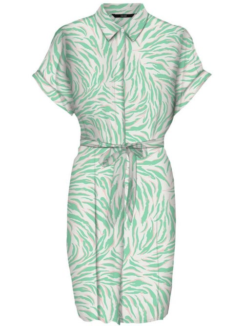 Vero Moda Easy Joy Robe Verde/Bege para Mulher 10302043 - Kiabi Vero Moda Easy Joy Robe Verde/Bege para Mulher 10302043 - Kiabi