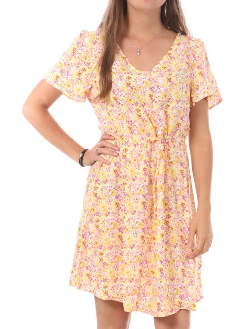 Vero Moda Easy Robe Branca com Padrões para Mulher 10286751 Rosa - Kiabi
