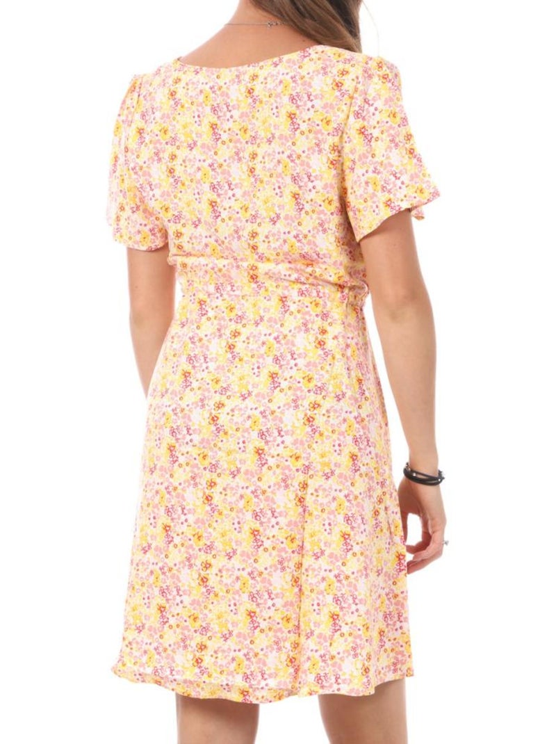 Vero Moda Easy Robe Branca com Padrões para Mulher 10286751 Rosa - Kiabi