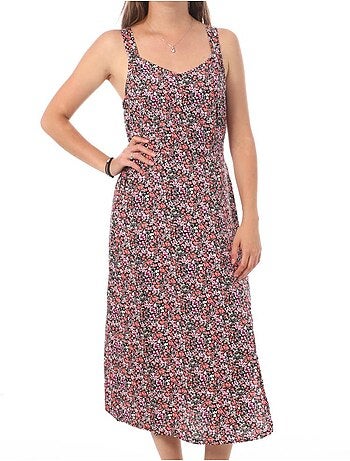 Vero Moda Easy Strap - Robe Preta com Padrões para Mulher