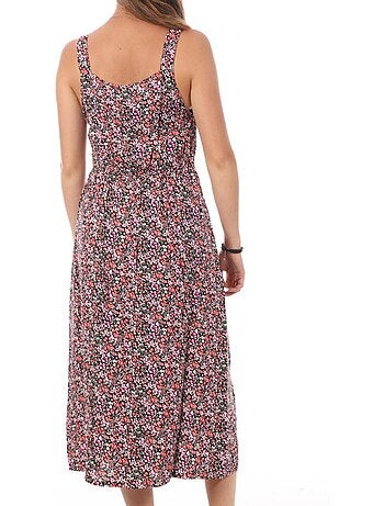 Vero Moda Easy Strap - Robe Preta com Padrões para Mulher