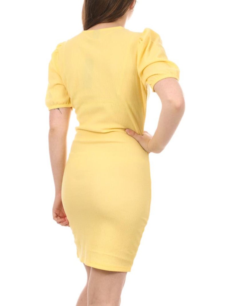 Vero Moda Elisa Robe Tulipa Amarela para Mulher Amarelo - Kiabi