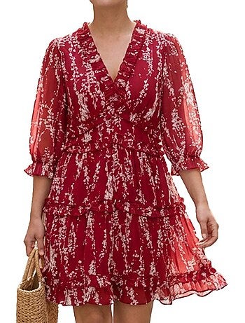 Vero Moda Gabriella - Robe Vermelha para Mulher
